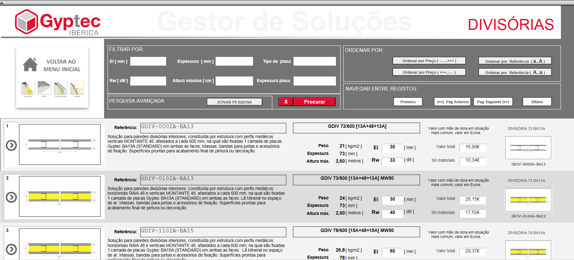 Plataforma Online Centenas de soluções caracterizadas para paredes e tetos