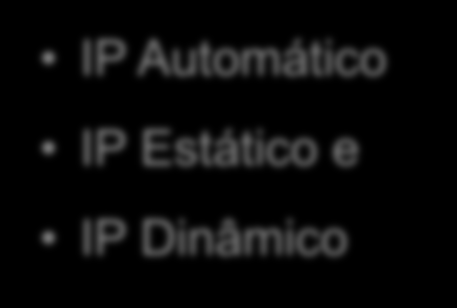 PROTOCOLO IP IPv4 - Endereçamento Uma das principais etapas da configuração de uma rede consiste em definir endereços IP para os computadores e demais