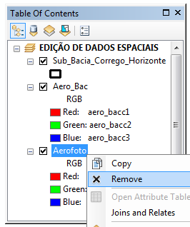 ArcGIS 10.2.2 Passo a Passo: editando dados espaciais 5. Na caixa de diálogo Extract by Mask, no dropdown da opção Input raster, selecione a imagem Aerofoto; 6.