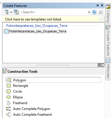 ArcGIS 10.2.2 passo a passo: fotointerpretação e edição de dados espaciais 21. Na tabela aberta, clique no botão Fechar. 21 VEJA O RESULTADO UTILIZAÇÃO DA FERRAMENTA DE CONSTRUÇÃO POLYGON 1.