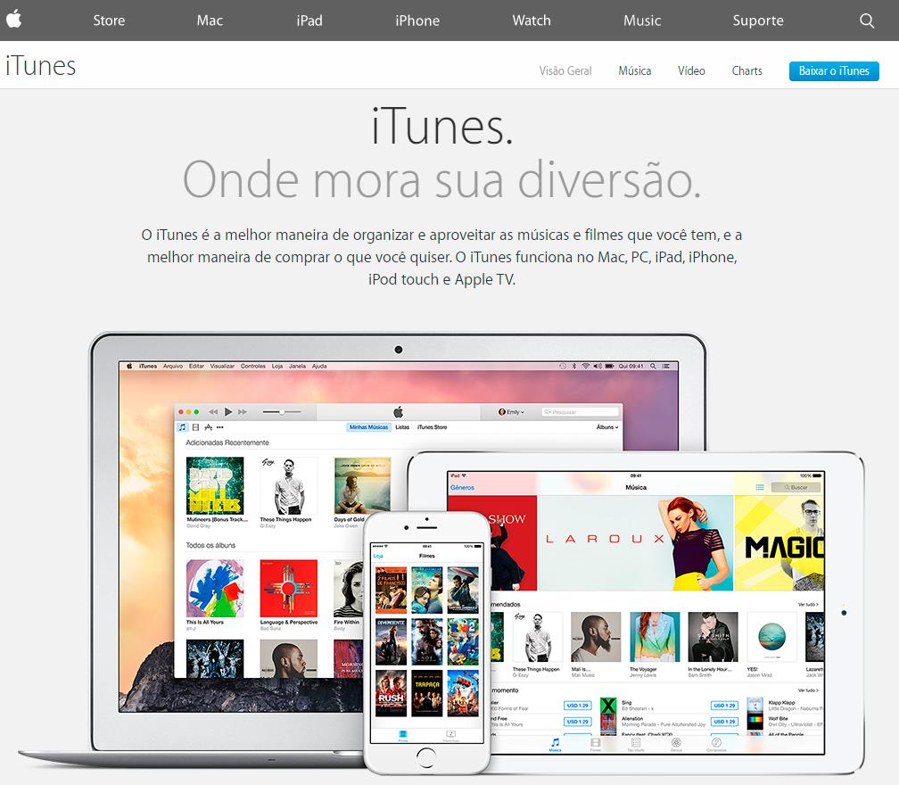 PASSO 1 Acesse o site da apple, em