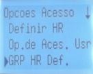 HRn: existem até 3 configurações de zona de tempo a serem acrescentadas (1-50), HR1, HR2 e HR3.