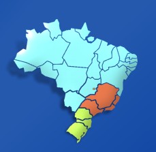 Estados e Cidades com Concentrações de Destinatários de Remessas de Dinheiro Sudeste São Paulo Atibaia Cafelândia Embu Jaguaruna
