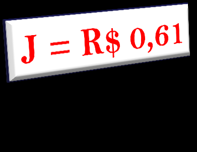 j C.i. t 360 Juro Comercial ou Ordinário 100,00.0,05. 44 j 360 j C.i. t 365 Juro Exato 100,00.