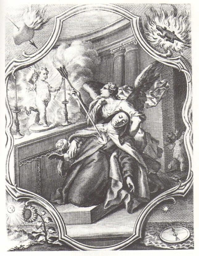 Figura 11 - Cordis vulneratio,1676 Gravura emblemática Figura 12 - Cordis Inflammatio, 1676 Gravura emblemática Figura 13 - I.