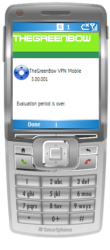 Instalar TheGreenBow VPN Mobile 2.5 11 Activação do Software VPN Mobile Para utilização para além do período de avaliação, o software TheGreenBow VPN Mobile deve ser activado.