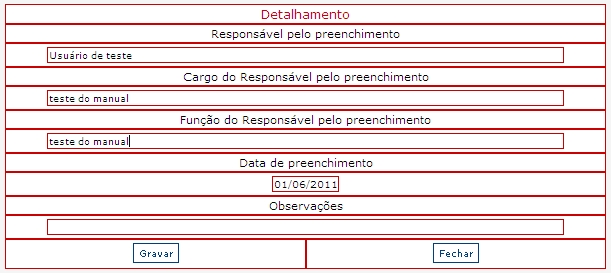 34 Estoque Tela de resumo do mapa Para acessar a janela de digitação do mapa de inventário, clicar no botão.