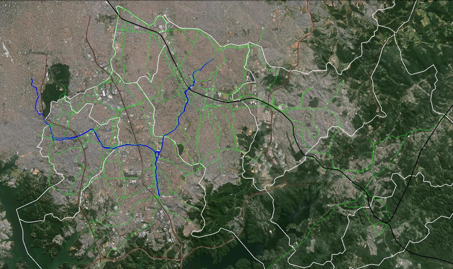 134 Km de corredores preferenciais para o transporte coletivo São Paulo