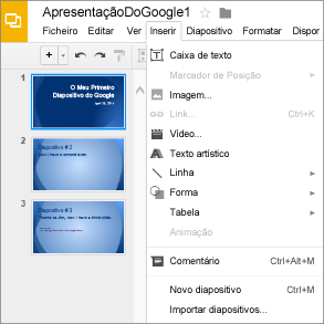 Itens que poderá procurar no PowerPoint Online Utilize a tabela para localizar algumas das ferramentas e comandos mais comuns no PowerPoint Online.