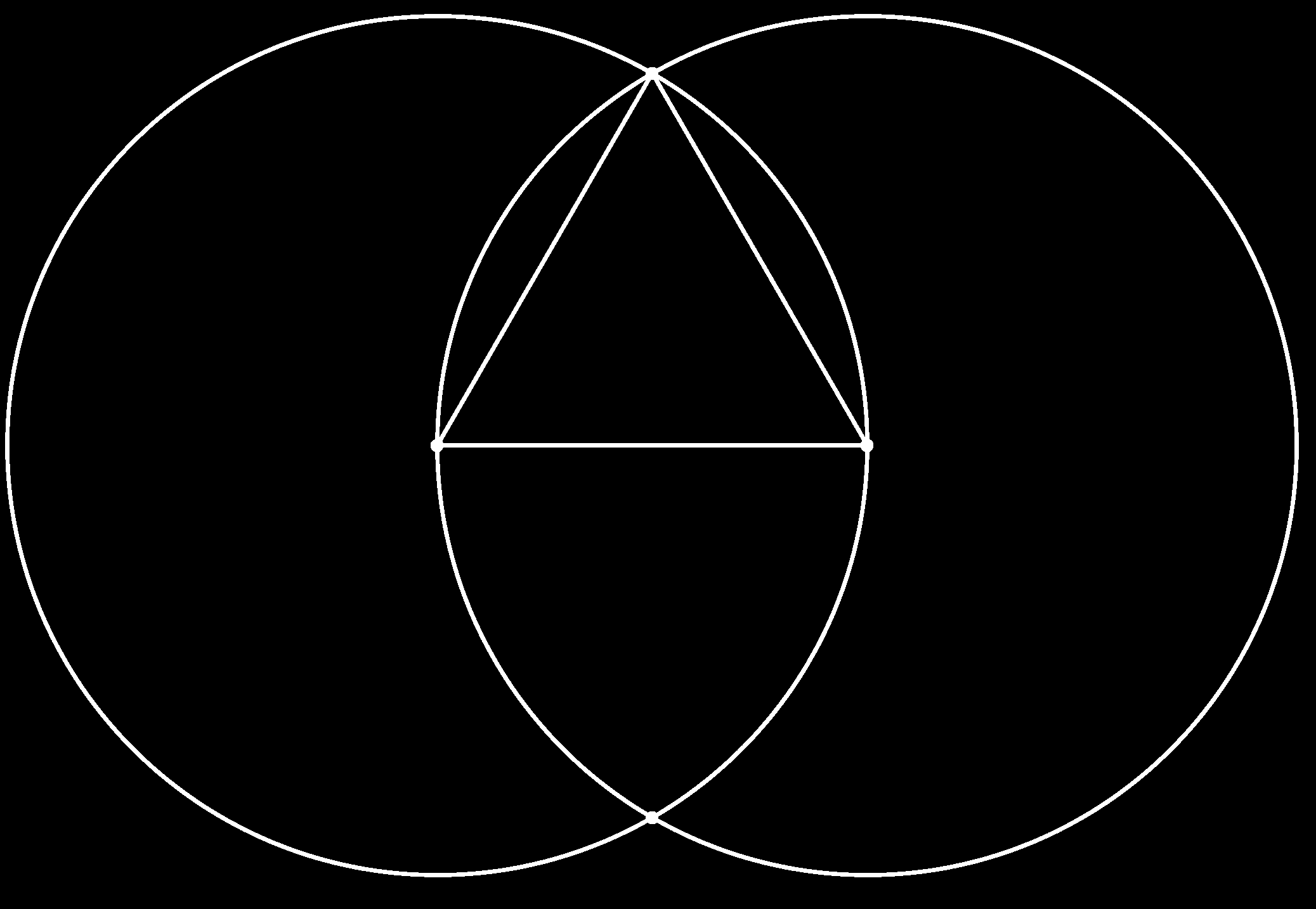 Geometria Euclidiana Plana AULA 1 Figura 1.1: Um triângulo equilátero. Existe uma falha nesta demonstração.