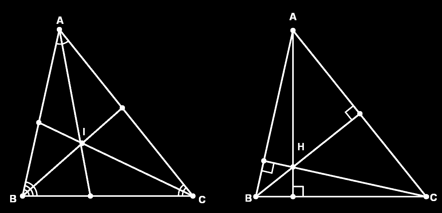 Teorema de Ceva Sugestão: Use o fato que em um triângulo ABC retângulo em Â satisfaz AB = BC cos ˆB. Use o Teorema de Ceva. 9.3 Pontos Notáveis de um Triângulo Definição 9.1.