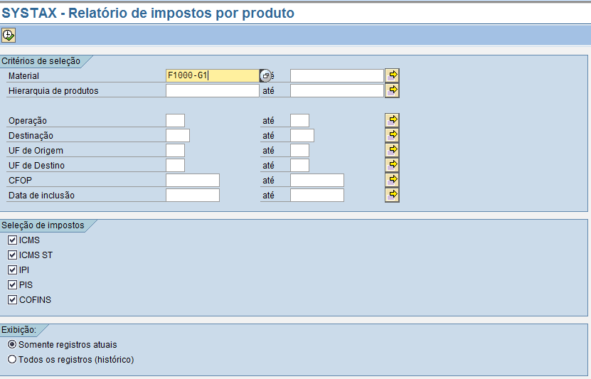 EXEMPLO DE CONSULTA Permite seleção de colunas a fim de reduzir informações