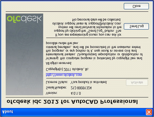 Sobre o ofcdesk idc e suporte Consulte informações sobre o ofcdesk idc como a versão e o Serial Number.