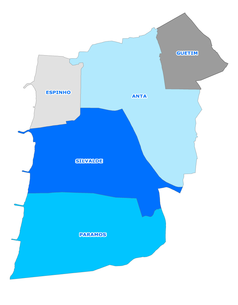 1. CARACTERIZAÇÃO DA ENTIDADE 1.1 Identificação Espinho é uma cidade situada no distrito de Aveiro, região Norte e subregião do Grande Porto.