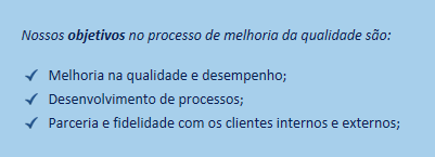 Utilizamos nossos 10 anos de experiência no mercado como chave para nosso sucesso e futuros negócios.