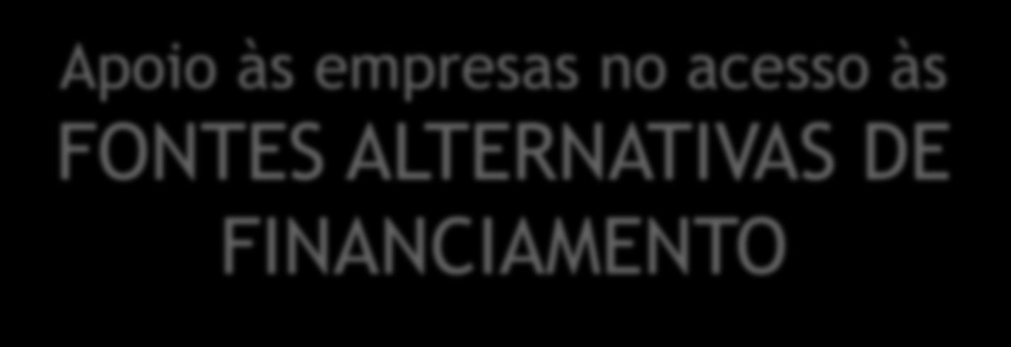 empresas no acesso às FONTES ALTERNATIVAS DE