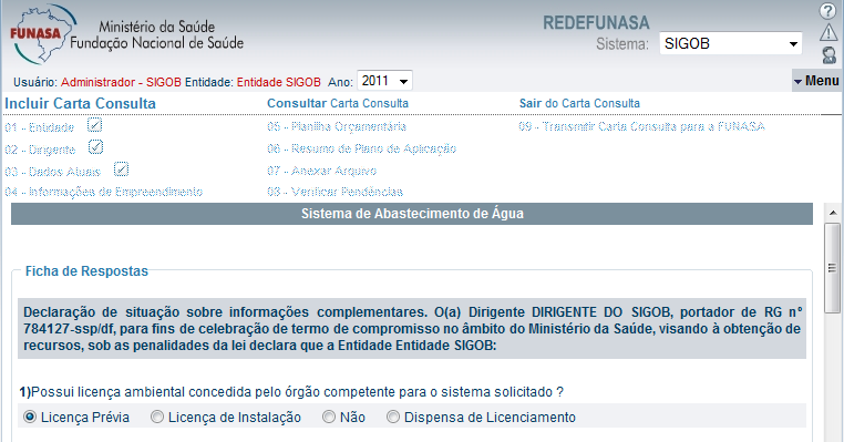 1 9/40 Caso exista restrição quanto ao conteúdo da alterção, o sistema apresentará mensagem específica que direcionará as ações do usuário. Para sair da tela clique sobre o botão Fechar. 3.