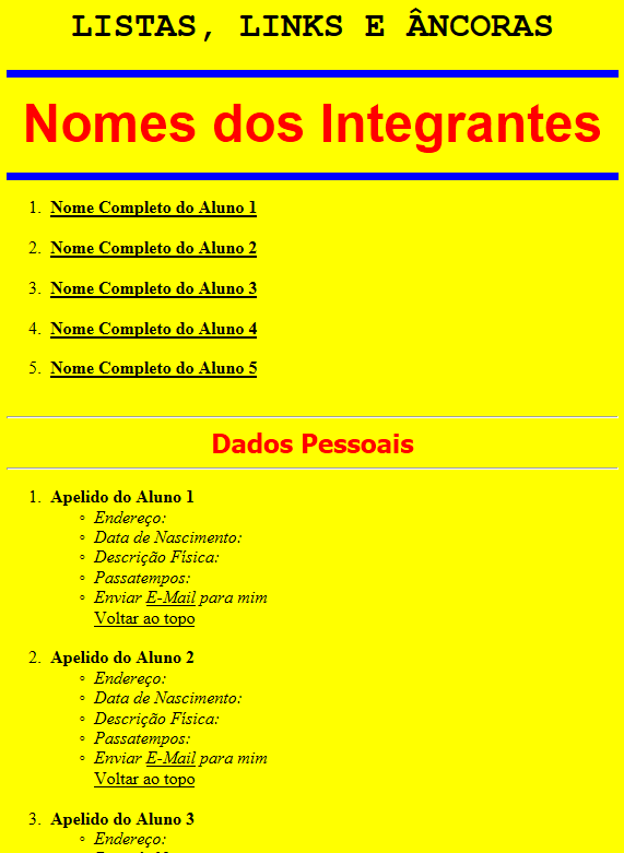 Exercício: Crie um arquivo com o nome reguas.html, de acordo com as considerações abaixo, aplicando os conceitos aprendidos acima. Crie uma régua com 40% da largura da página, centralizada.