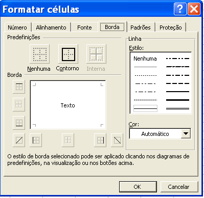 -Aba FONTE: Permite selecionar qualquer fonte do Windows, estilo, tamanho, cor e efeitos.