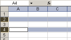 OPERAÇÕES BÁSICAS A introdução de um dado numa folha de cálculo deve ser precedida pelo posicionamento do cursor na célula em que pretendemos que esse dado seja introduzido.