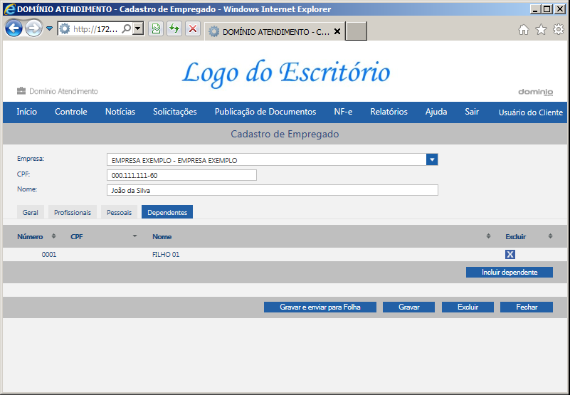 reservista do empregado. 9. No campo Categoria da carteira de reservista, informe a categoria da carteira de reservista do empregado. 10.