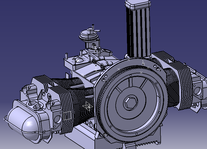 Com esse grau de detalhamento é possível que o usuário navegue por todas as partes do veículo conhecendo desde as pequenas peças ao design do. Figura 6 Assembly do Veículo HEVE.