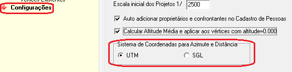 1.6. Configurações: O campo das configurações permite que seja alterada a visualização do