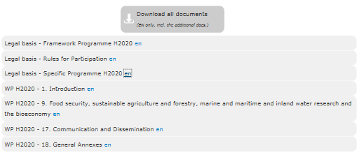 HORIZONTE 2020 Sites oficiais Horizon