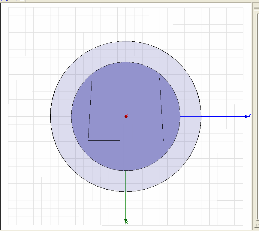 O esultado paa a pate eal desta impedância de entada da antena patch afilado de micofita com eentância teve valo 45,37 Ω, e a pate imagináia possui valo -73,02 mω.