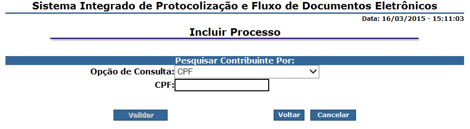 1) A identificação do procurador não é obrigatória. O campo tipo de procurador deve ser preenchido quando quem irá assinar digitalmente os arquivos não será o interessado.