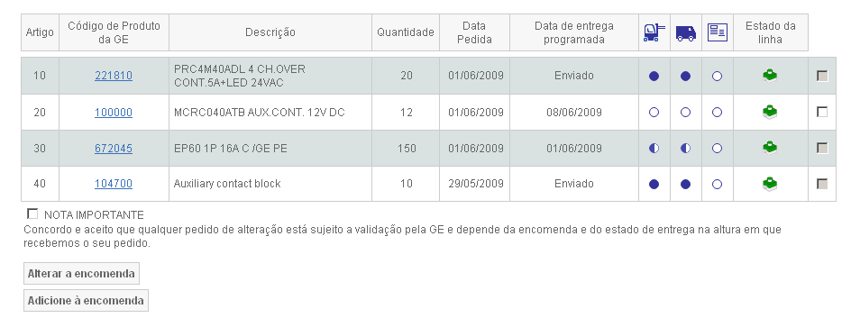 Procurar e Seleccionar Linhas de Encomenda Procure a encomenda que deseja alterar