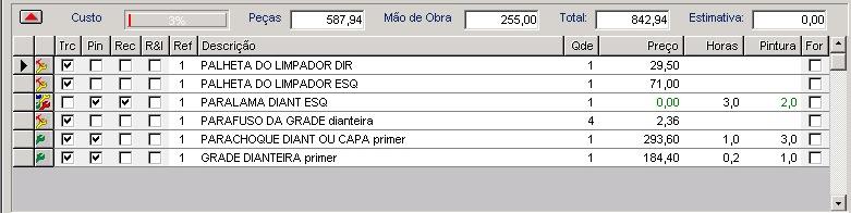 Exemplo: se o número do orçamento base for 43, então seu complemento será 43.1, o próximo complemento será 43.2, e assim por diante.