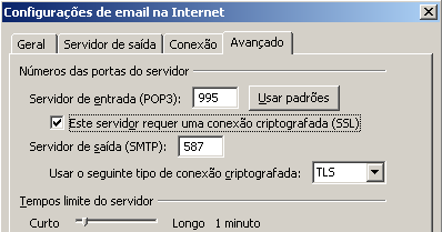 19 Informar os dados da conta. Servidor de entrada de email e Servidor de saída de e-mail (SMTP): mail.totvs.com.br.