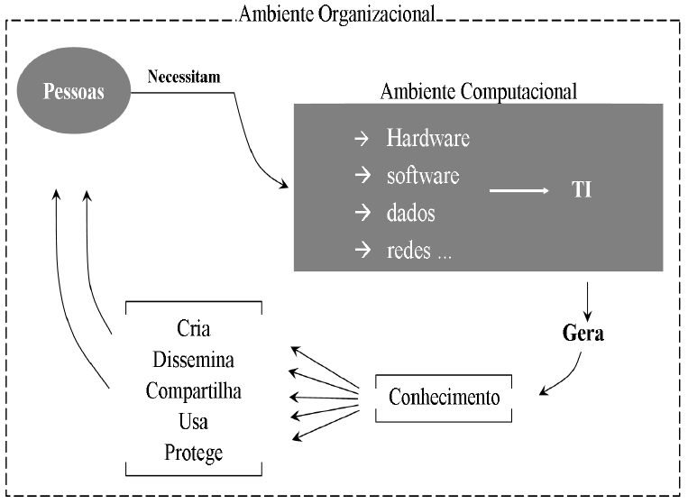 Figura 3 Ambiente Computacional Fonte: Lehmkuhl, Veiga & Rado (2008) A Tecnologia da Informação é constituída, de acordo com Laudon & Laudon (2011), por todo software e todo hardware de que uma