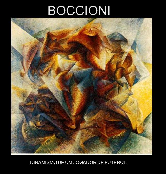 UMBERTO BOCCIONI (1882-1916) Nascido em Reggio di Calábria, Boccioni mudou-se ainda muito jovem para Roma, onde estudou em diferentes academias. Logo fez amizade com os pintores Balla e Severini.