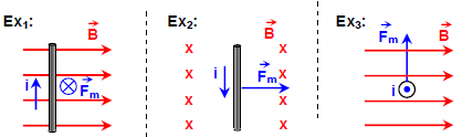 OBS. 1): Se o fio for paralelo ao campo, a intensidade da força será nula F mag = B. i. L.