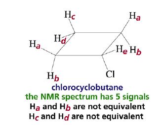 183 NMR interpretação de espectros moléculas com protões não quimicamente equivalentes vários sinais no espectro de 1 H-NMR