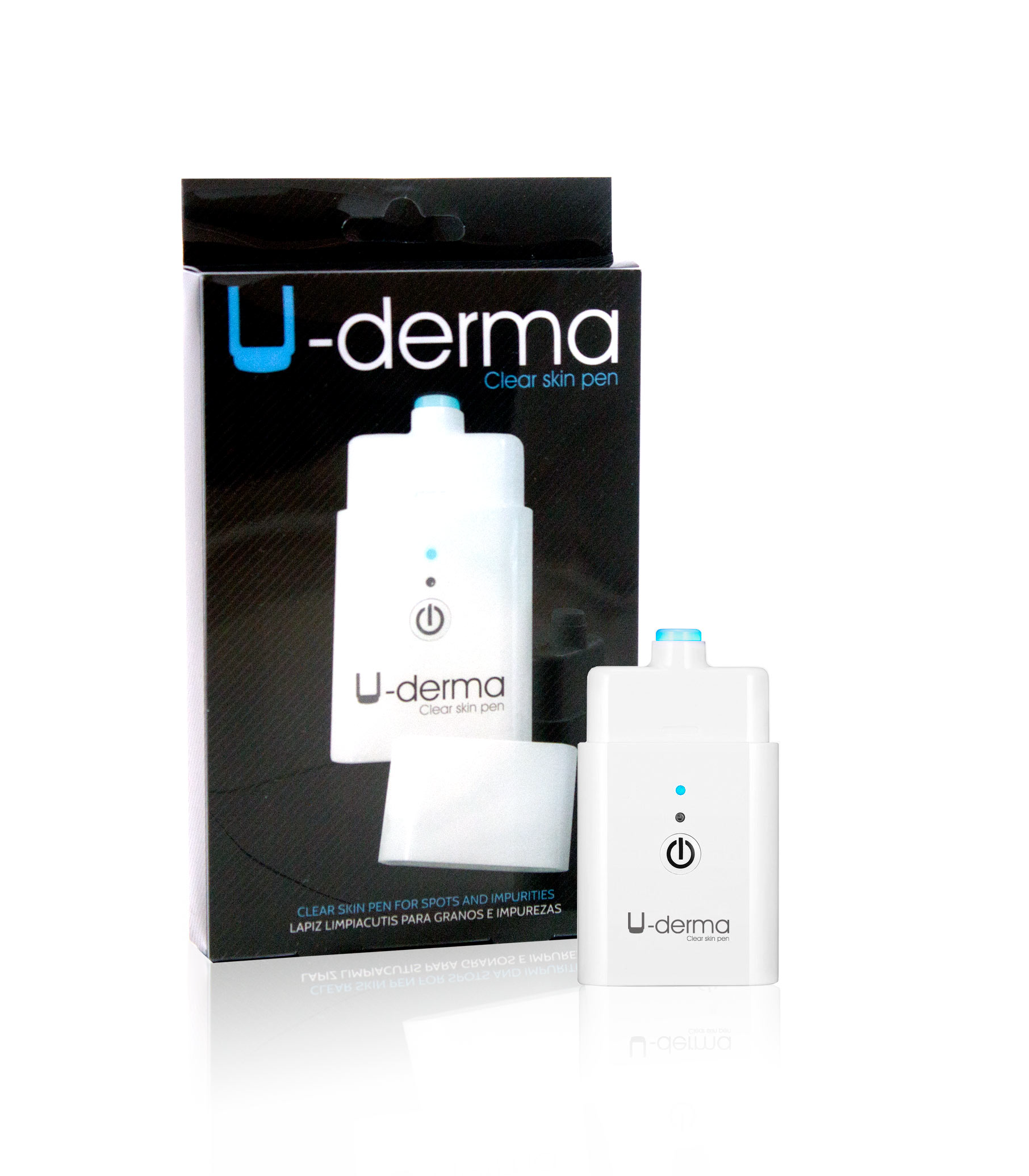 FICHA TÉCNIC A Dispositivo anti-acne por luz LED azul Produto: U-DERMA. Dispositivo de limpeza facial por luz azul.