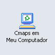 2. Selecione o local em que seu mapa conceitual está arquivado, neste caso, clique no botão Cmaps em Meu Computador 3.