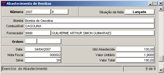 Liberar Integração Permite a regeração de integração de entrada e saída sendo que caso seja necessário esta regeração, terá que ser estornado manualmente a nota de compras e a requisição.