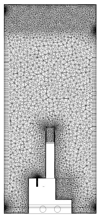 3.1.2. Malha A partir da geometria criada, foi gerada a malha do domínio fluido da piscina do protótipo do RMB.