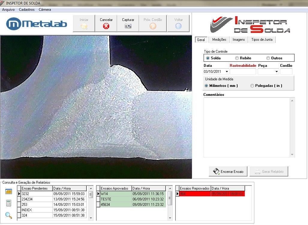 Sobre o Software Sistema desenvolvido totalmente a partir da necessidade do mercado para efetuar suas análises macrográficas de forma produtiva e eficaz.