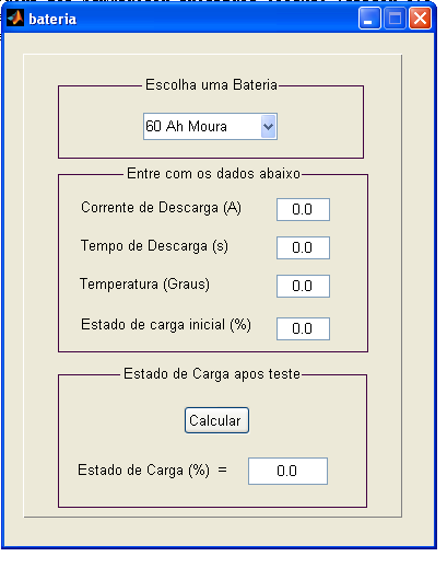 orrete (A) Tabela 1 esultados experimetais / Bateria 6 Ah Tempo de descarga (h) Temperatura 5 apacidade (Ah) Temperatura 5 Tempo de descarga (h) Temperatura -5 apacidade (Ah) Temperatura -5 7 7,63