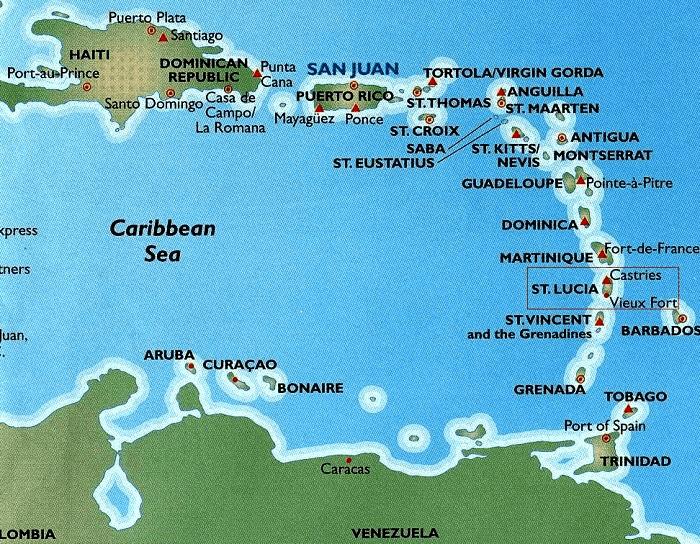 PEQUENAS ANTILHAS PEQUENAS ANTILHAS: (entre Porto Rico e o litoral da Venezuela ) inclui Antígua e Barbuda, Dominica,