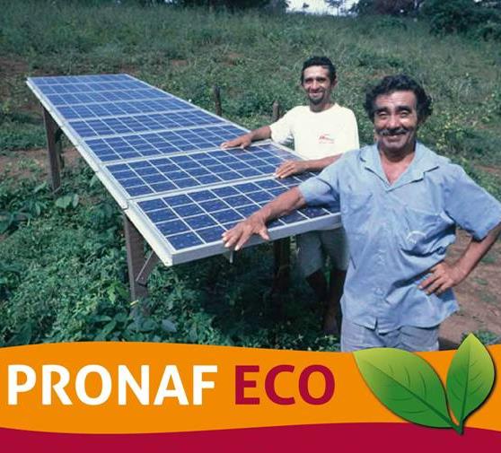 Linha de Crédito de Investimento em Energia Renovável e Sustentabilidade Ambiental - PRONAF ECO Objetivo Financiamento de projetos de tecnologias de energia renovável e ambientais, silvicultura,