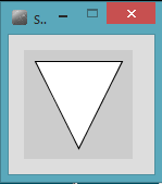 Funções para Formas Básicas triangle(10,10,90,10,50,90); Coordenada y do vértice 3 do triângulo em pixels Coordenada x do vértice 3 do triângulo em pixels Coordenada y do