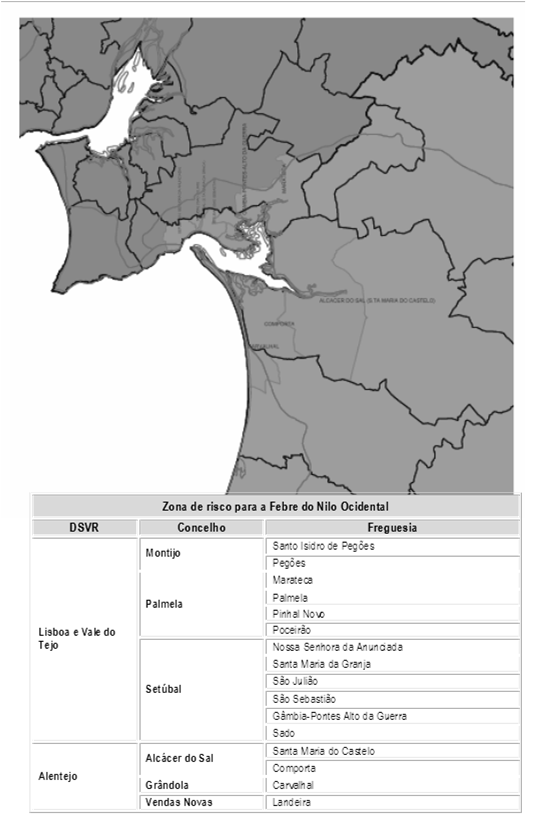 Medidas do Plano de Vigilância Vigilância em aves selvagens Colheita de aves selvagens mortas (aves da família Corvidae e das espécies migratórias de Africa) pelo ICNB Vigilância entomologica