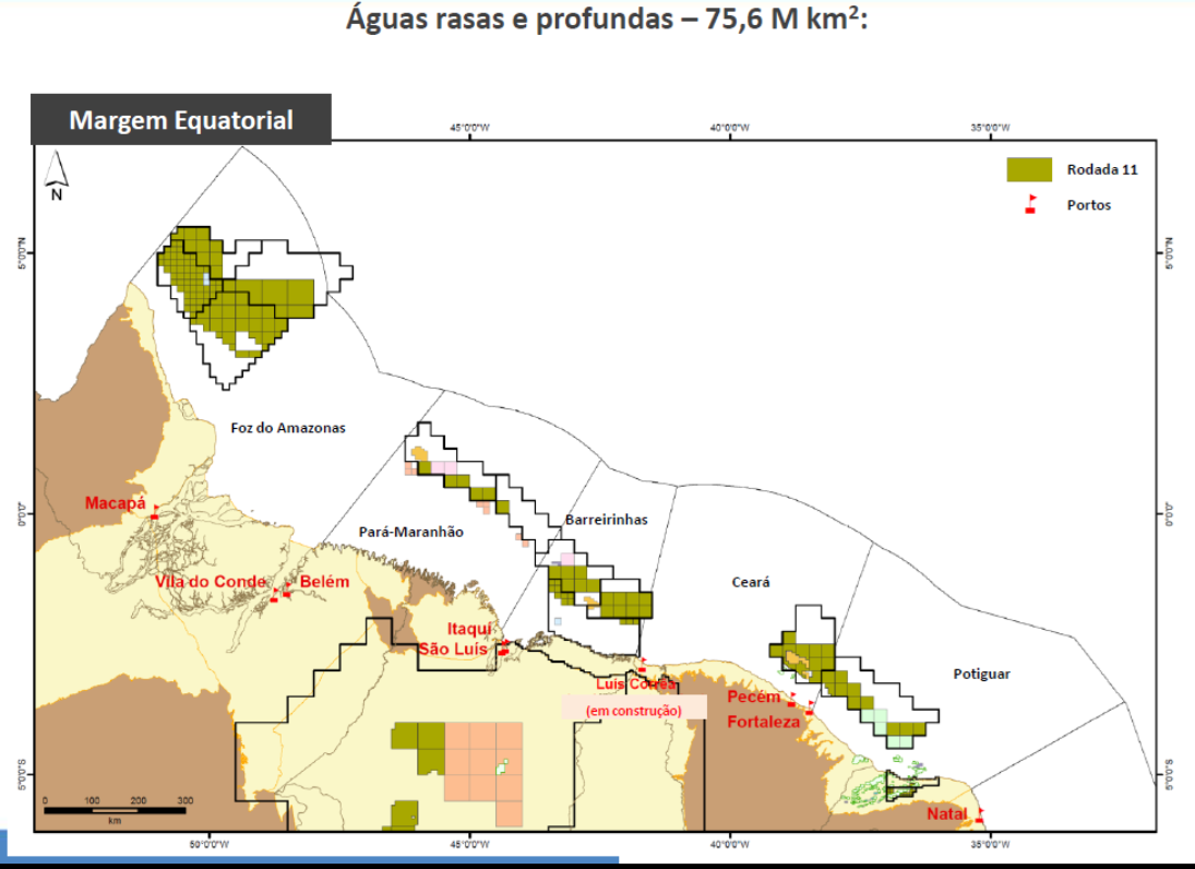 relatório Fase II Caracterização Ambiental da margem Equatorial -Planejamento em andamento ArcGIS: Margem