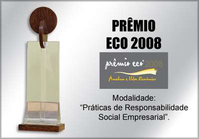 Vinna Premiações: Prêmio ECO 2008 Práticas em