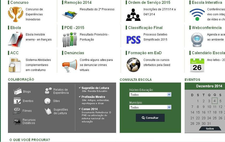 br 8 Escolha uma das guias: Alunos, Educadores, Gestão Escolar ou Comunidade.